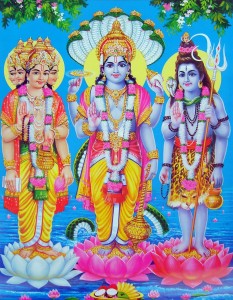 Trimurti: Brahma, Visnú, Shiva